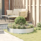Garden Planters 5 pcs Silver 120 x 120 x 20 cm Galvanised steel