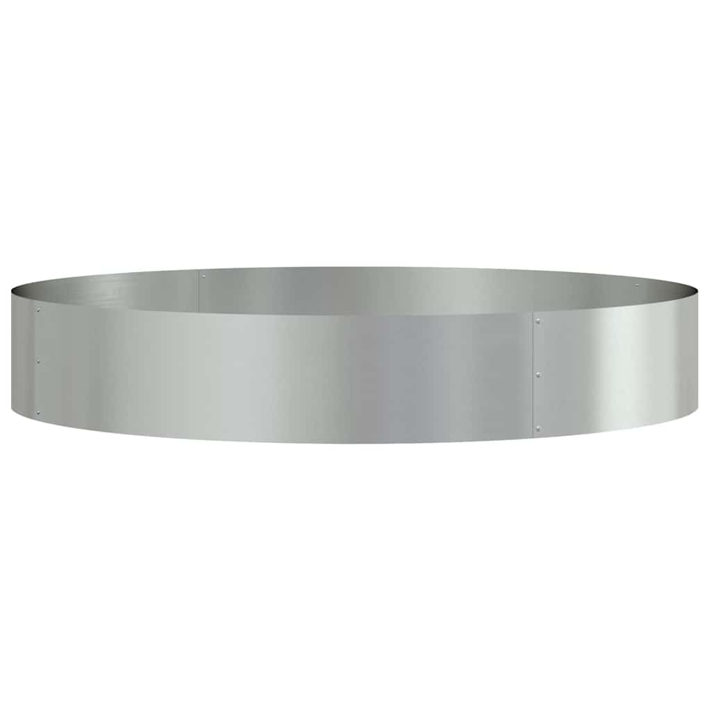 Garden Planters 5 pcs Silver 120 x 120 x 20 cm Galvanised steel