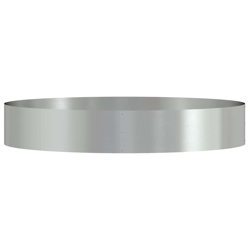Garden Planters 5 pcs Silver 120 x 120 x 20 cm Galvanised steel