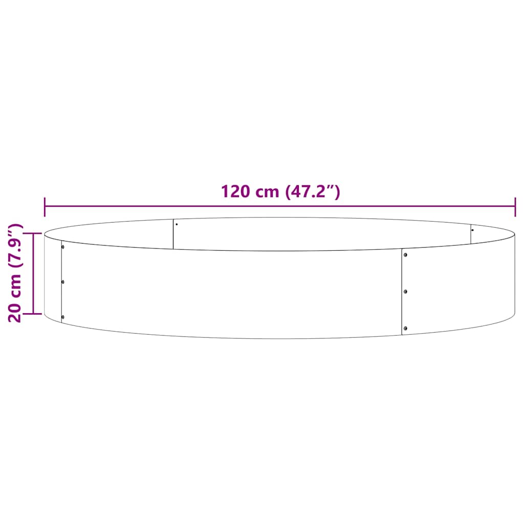 Garden Planters 5 pcs Silver 120 x 120 x 20 cm Galvanised steel