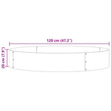Garden Planters 5 pcs Silver 120 x 120 x 20 cm Galvanised steel