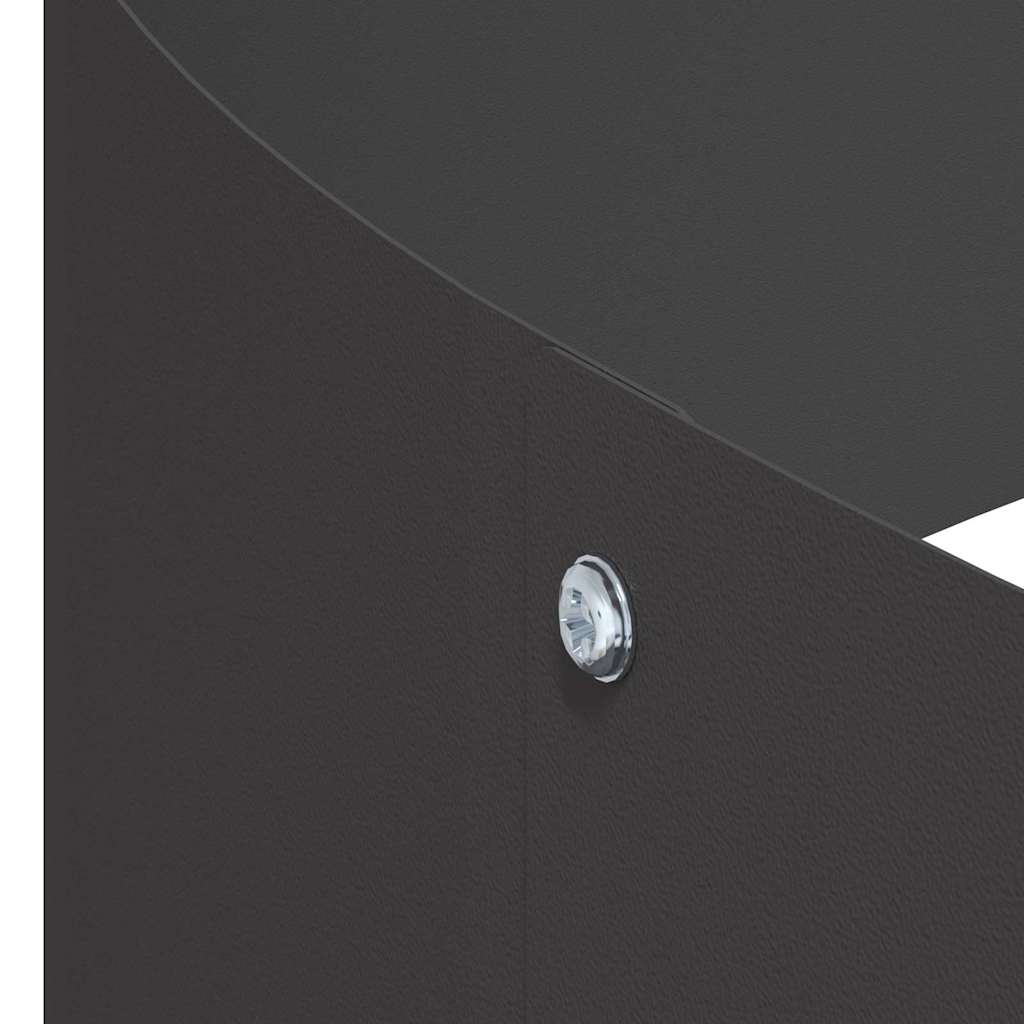 Garden Planter Black 90 x 90 x 20 cm Steel