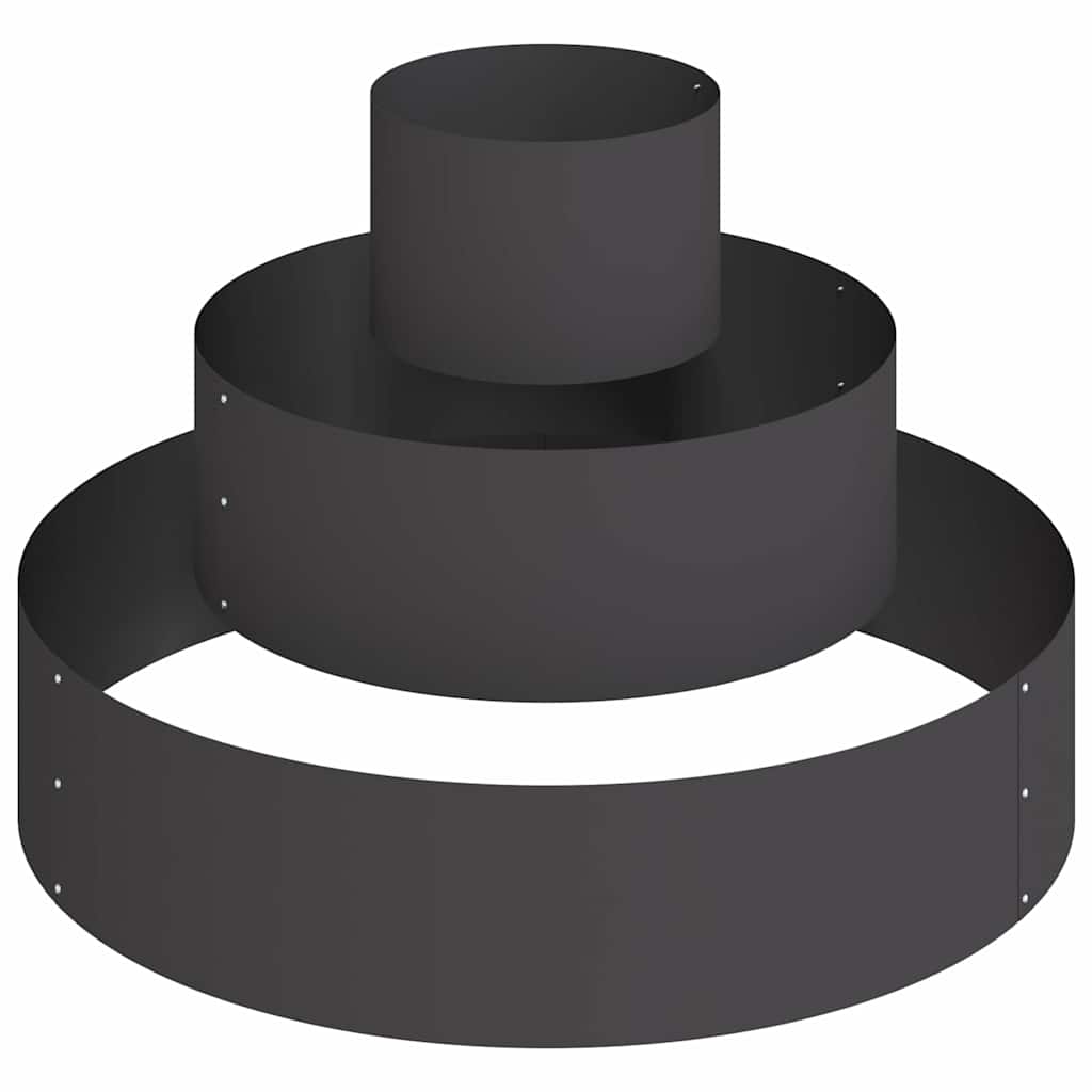 Garden Planter Black 90 x 90 x 20 cm Steel