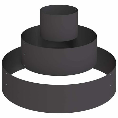 Garden Planter Black 90 x 90 x 20 cm Steel