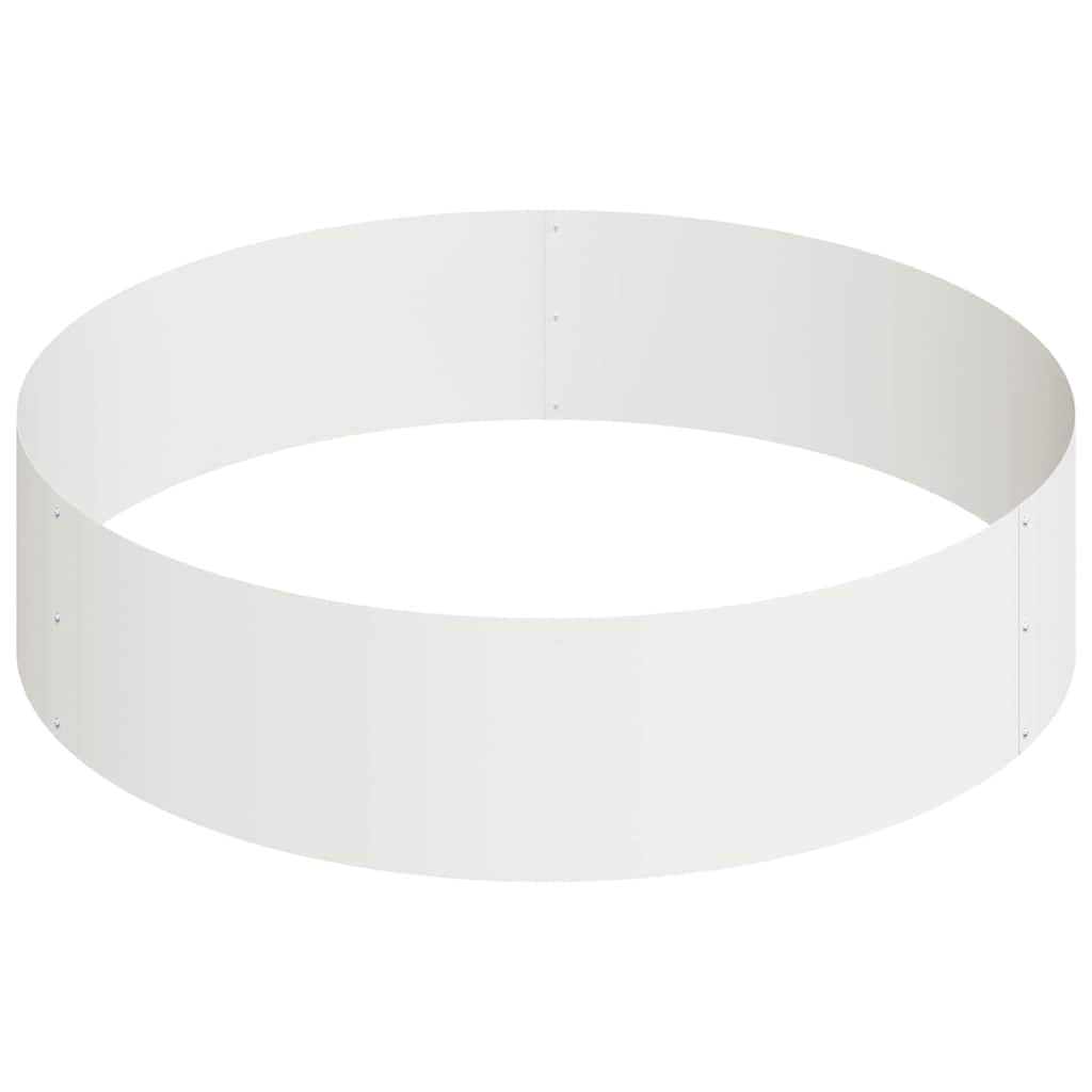 Garden Planter White 90 x 90 x 20 cm Steel