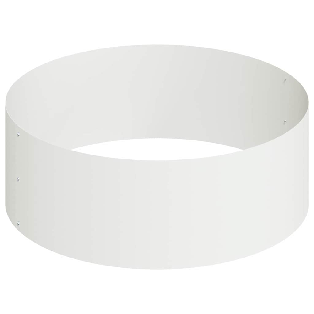 Garden Planter White 90 x 90 x 20 cm Steel