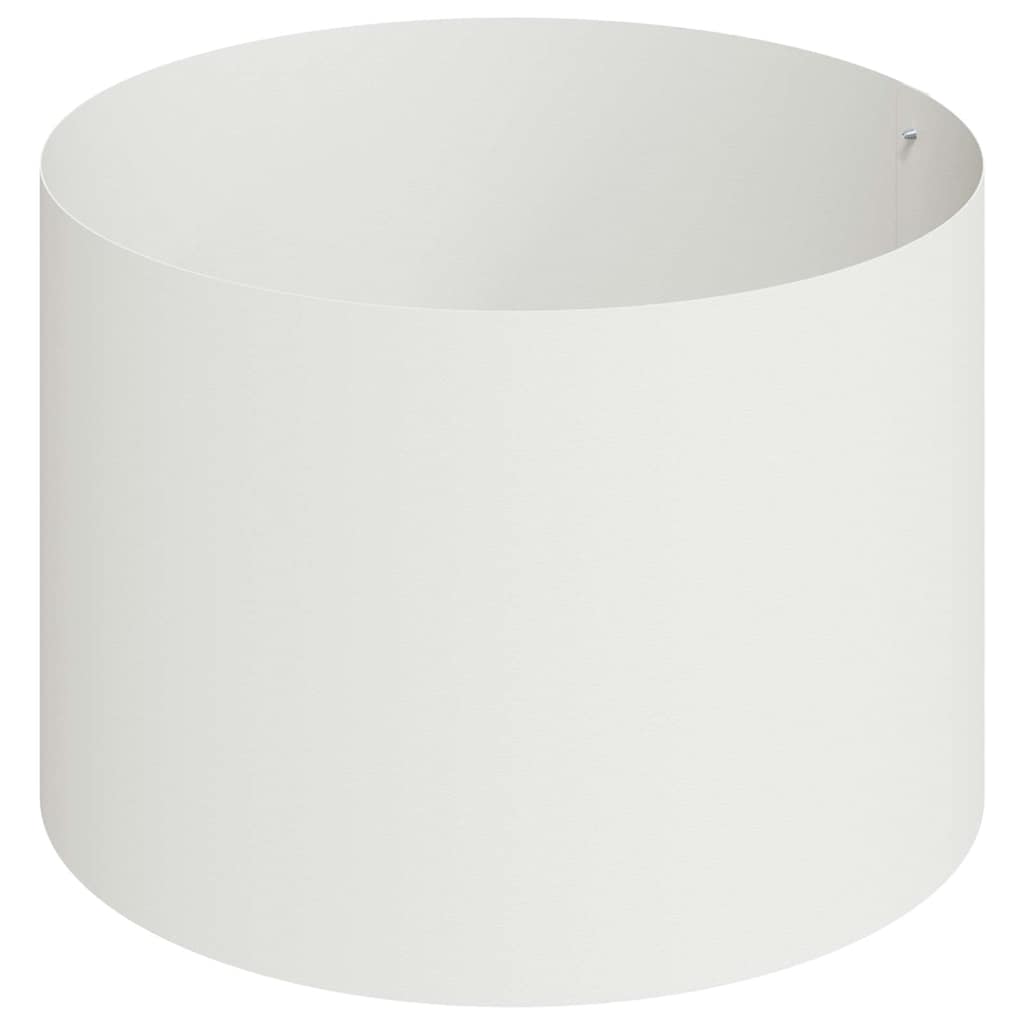 Garden Planter White 90 x 90 x 20 cm Steel