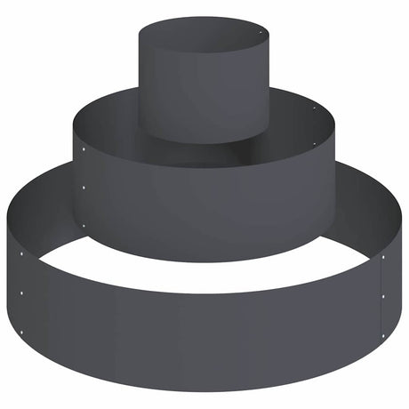 Garden Planter Anthracite 90 x 90 x 20 cm Steel