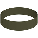 Garden Planter Olive green 90 x 90 x 20 cm Steel