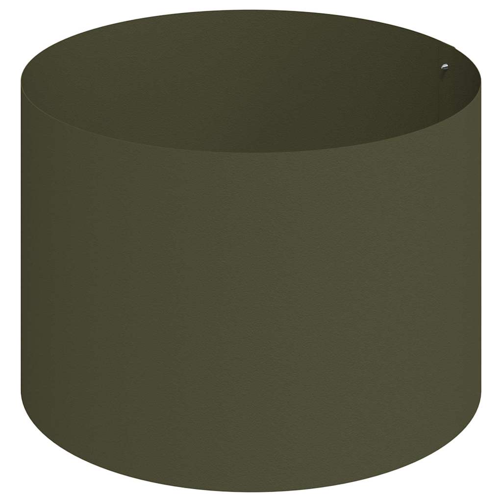 Garden Planter Olive green 90 x 90 x 20 cm Steel
