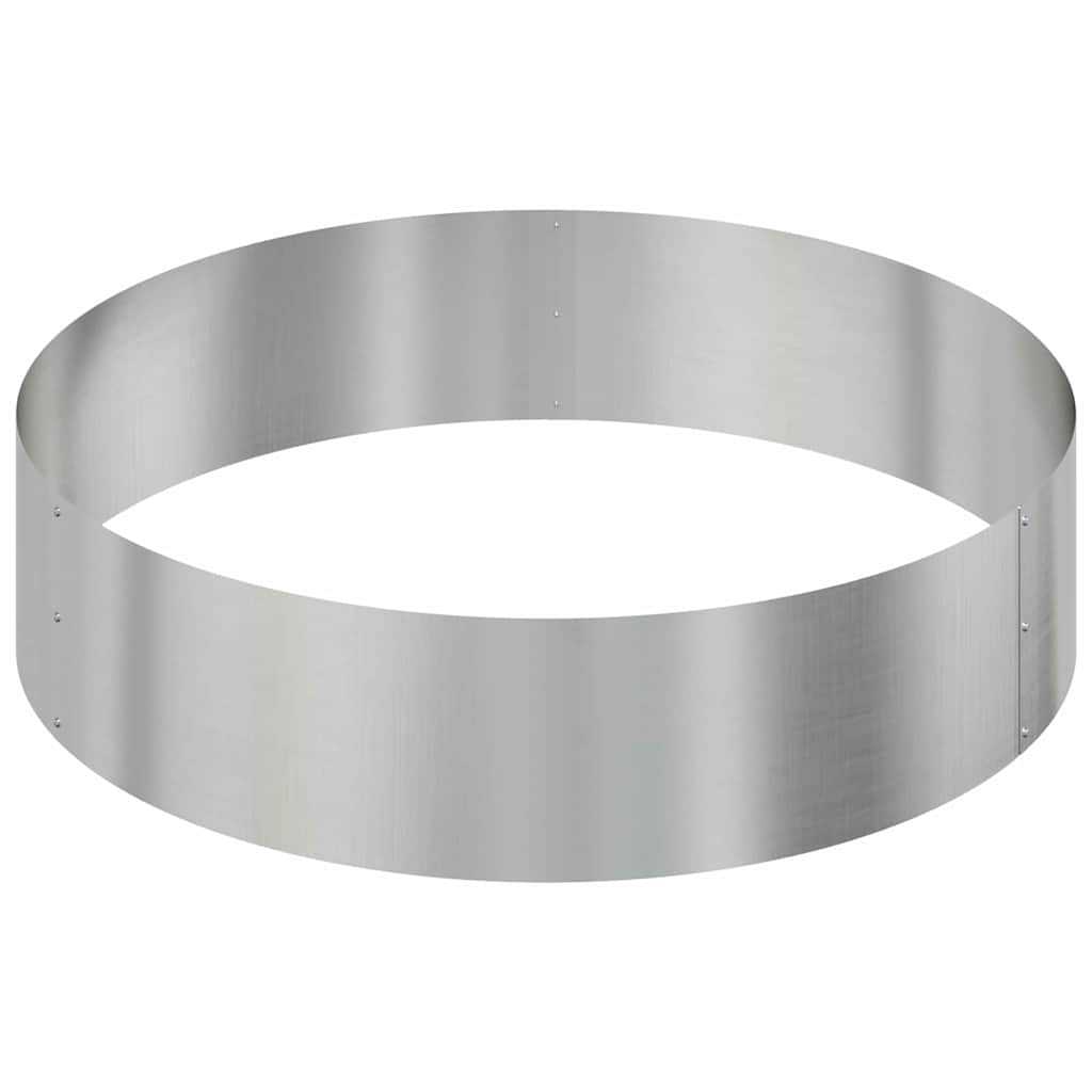 Garden Planter Silver 90 x 90 x 20 cm Galvanised steel