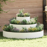 Garden Planter White 120 x 120 x 20 cm Steel