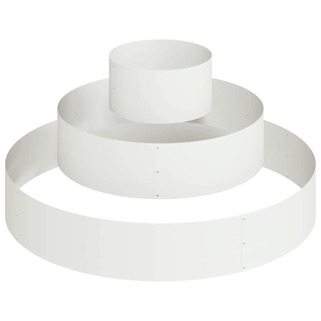 Garden Planter White 120 x 120 x 20 cm Steel