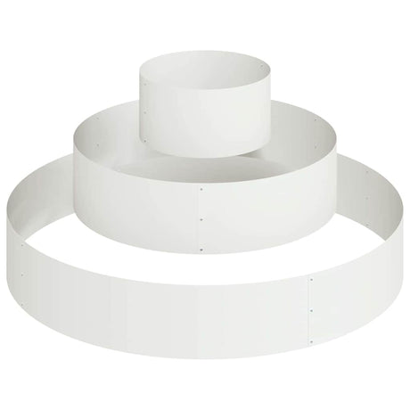 Garden Planter White 120 x 120 x 20 cm Steel