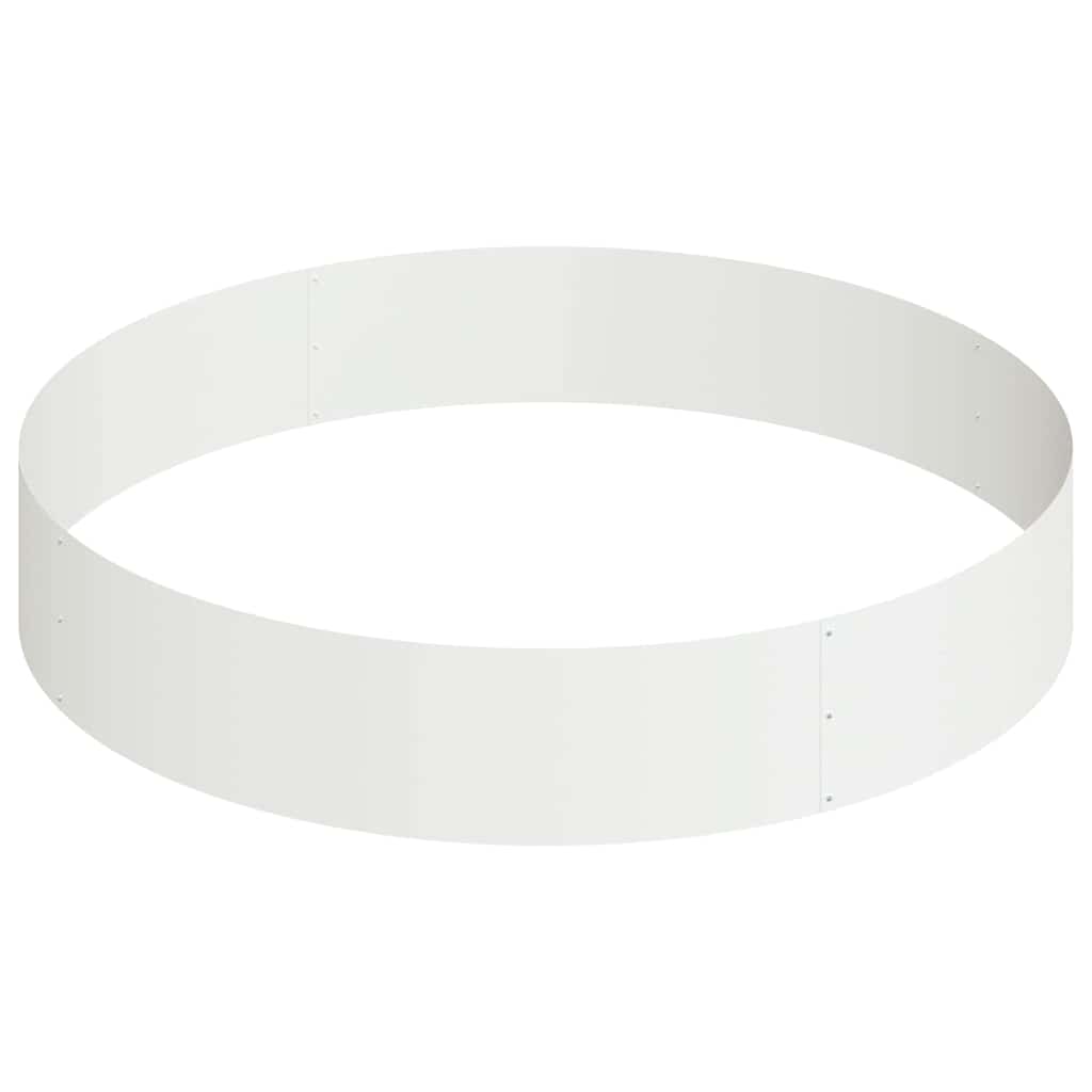 Garden Planter White 120 x 120 x 20 cm Steel