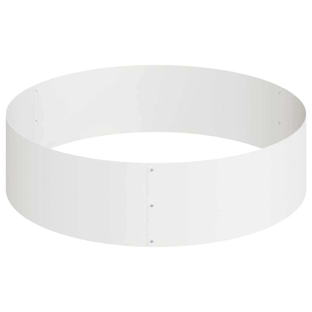 Garden Planter White 120 x 120 x 20 cm Steel