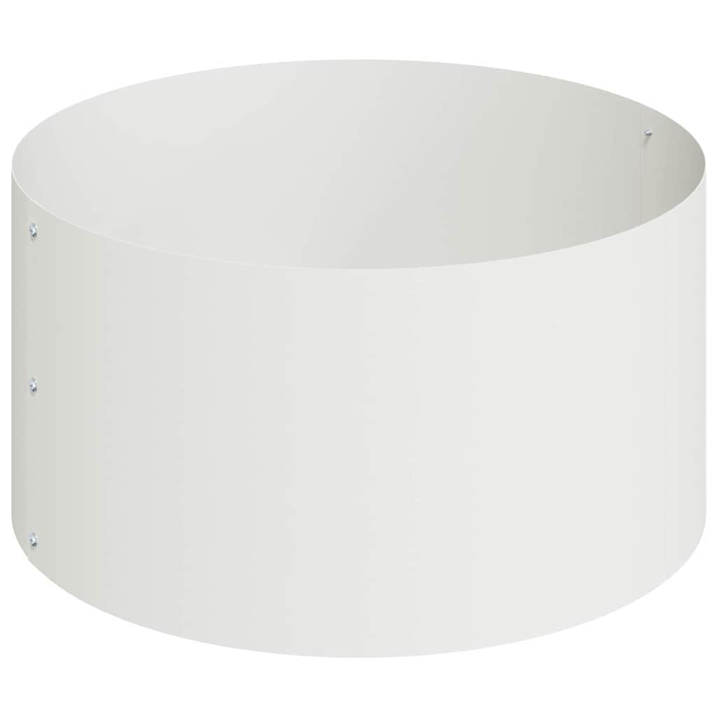Garden Planter White 120 x 120 x 20 cm Steel