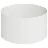 Garden Planter White 120 x 120 x 20 cm Steel
