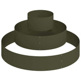 Garden Planter Olive green 120 x 120 x 20 cm Steel