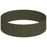 Garden Planter Olive green 120 x 120 x 20 cm Steel