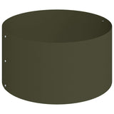 Garden Planter Olive green 120 x 120 x 20 cm Steel