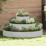 Garden Planter Silver 120 x 120 x 20 cm Stainless steel