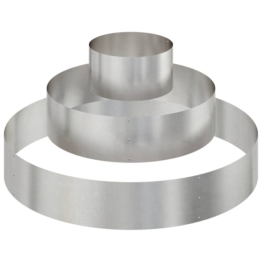 Garden Planter Silver 120 x 120 x 20 cm Stainless steel