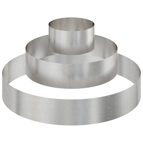 Garden Planter Silver 120 x 120 x 20 cm Stainless steel