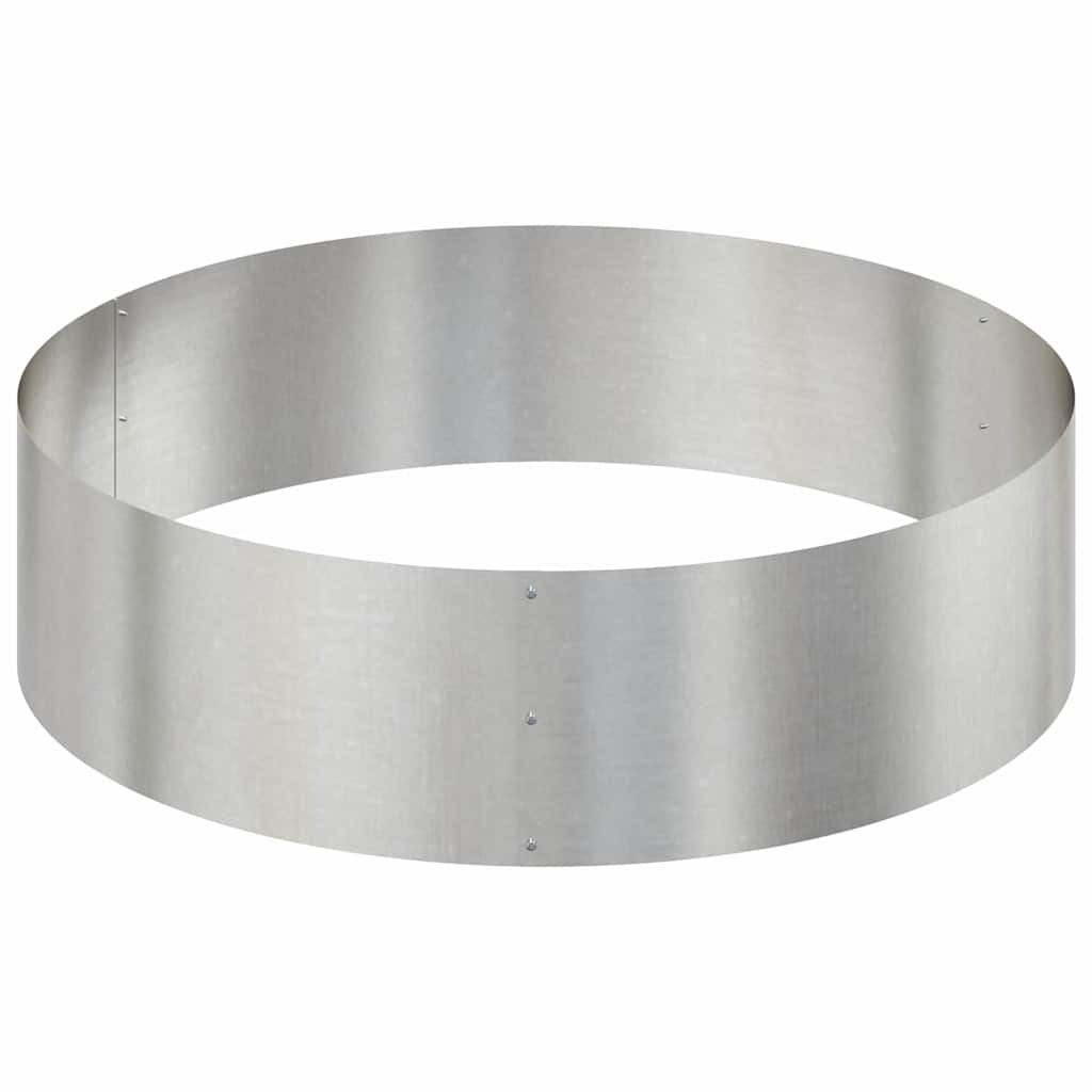 Garden Planter Silver 120 x 120 x 20 cm Stainless steel