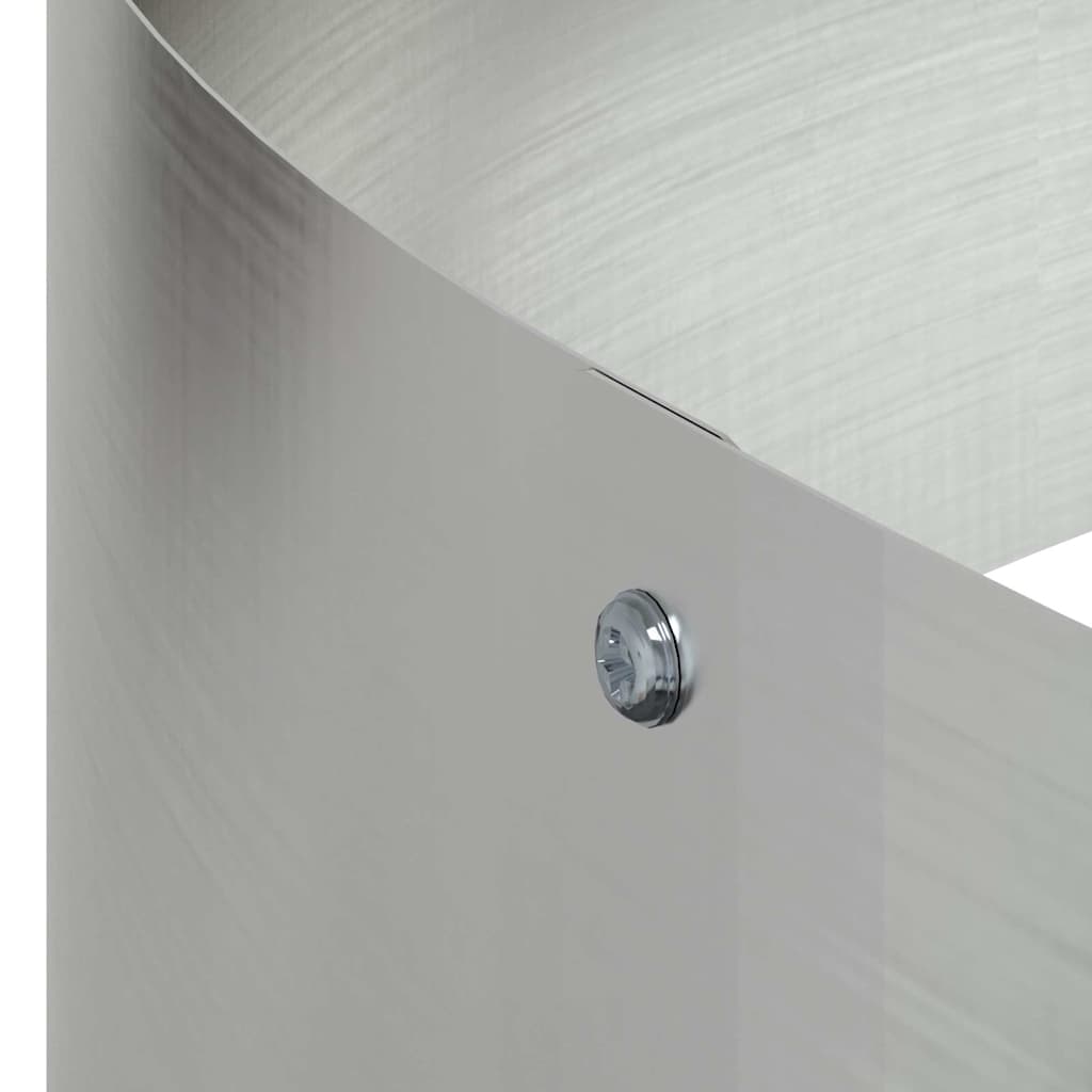 Garden Planter Silver 120 x 120 x 20 cm Galvanised steel