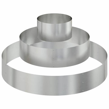 Garden Planter Silver 120 x 120 x 20 cm Galvanised Steel