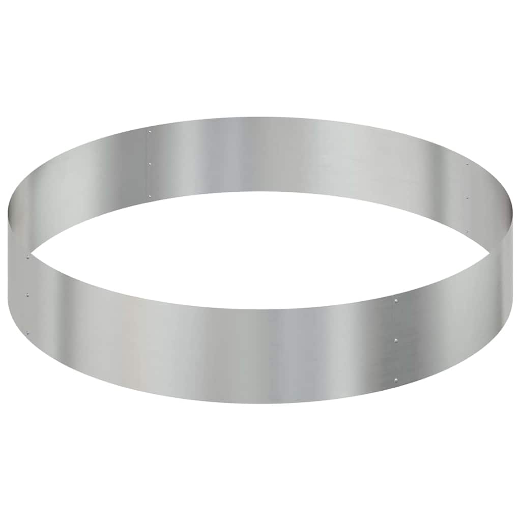 Garden Planter Silver 120 x 120 x 20 cm Galvanised steel