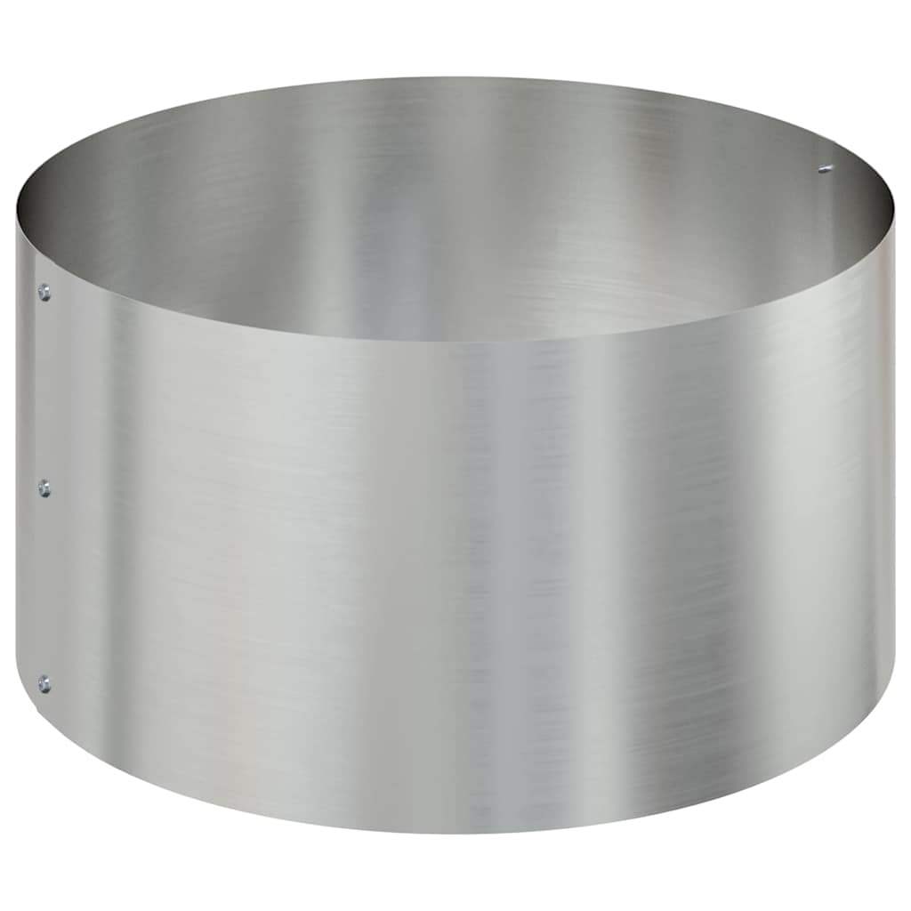 Garden Planter Silver 120 x 120 x 20 cm Galvanised steel