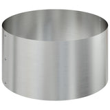 Garden Planter Silver 120 x 120 x 20 cm Galvanised steel