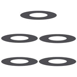 Flat Tree Rings 5 pcs Black Ø30 / 60 cm Steel