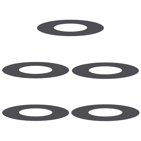 Flat Tree Rings 5 pcs Black Ø30 / 60 cm Steel