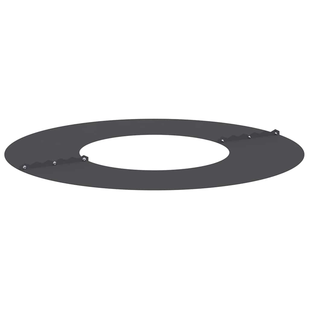 Flat Tree Rings 5 pcs Black Ø30 / 60 cm Steel