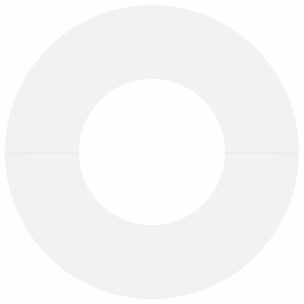 Flat Tree Rings 5 pcs White Ø30 / 60 cm Steel