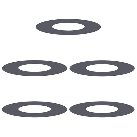 Flat Tree Rings 5 pcs Anthracite Ø30 / 60 cm Steel
