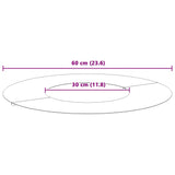 Flat Tree Rings 5 pcs Anthracite Ø30 / 60 cm Steel