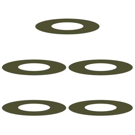 Flat Tree Rings 5 pcs Olive green Ø30 / 60 cm Steel