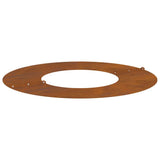 Flat Tree Rings 5 pcs Brown Ø30 / 60 cm Weathering steel