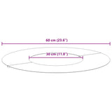 Flat Tree Rings 5 pcs Brown Ø30 / 60 cm Weathering steel