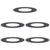 Flat Tree Rings 5 pcs Black Ø40 / 70 cm Steel