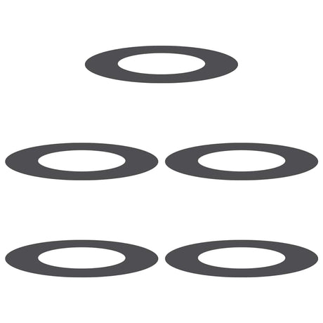 Flat Tree Rings 5 pcs Black Ø40 / 70 cm Steel