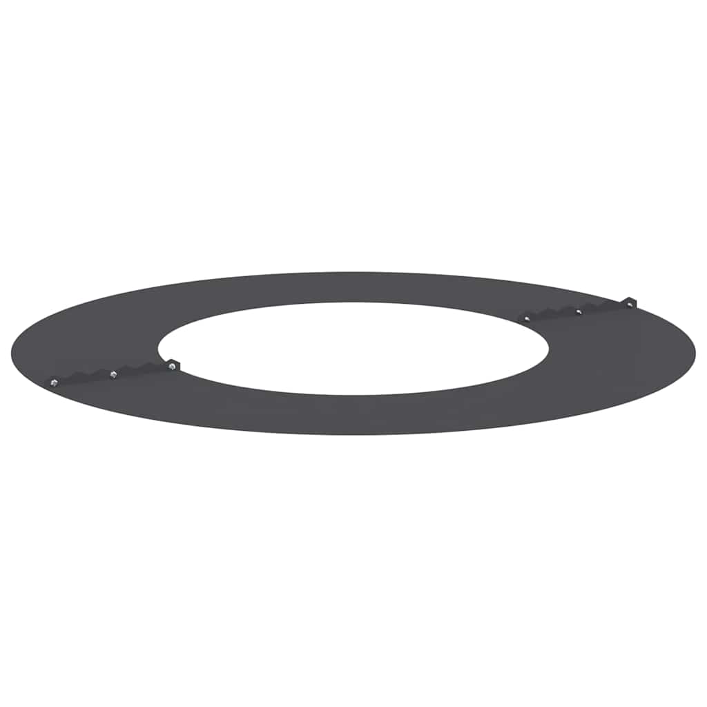 Flat Tree Rings 5 pcs Black Ø40 / 70 cm Steel