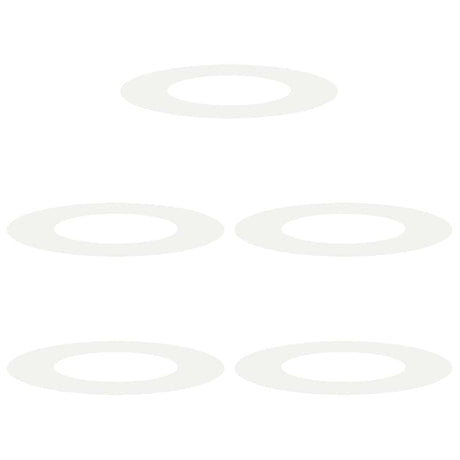 Flat Tree Rings 5 pcs White Ø40 / 70 cm Steel