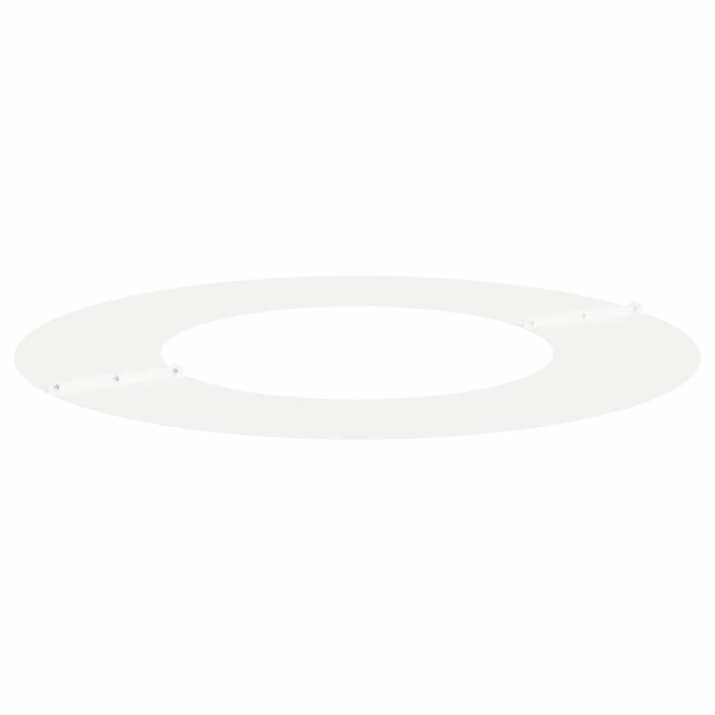 Flat Tree Rings 5 pcs White Ø40 / 70 cm Steel