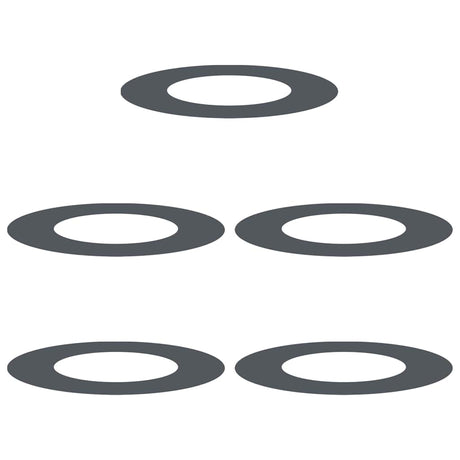 Flat Tree Rings 5 pcs Anthracite Ø40 / 70 cm Steel