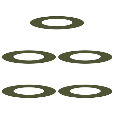 Flat Tree Rings 5 pcs Olive green Ø40 / 70 cm Steel